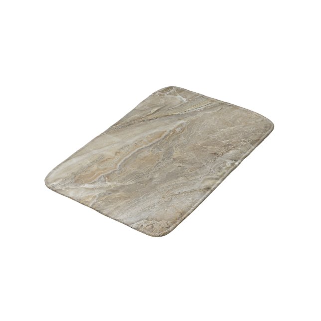 Braune Steinstruktur Badematte (Schrägansicht)