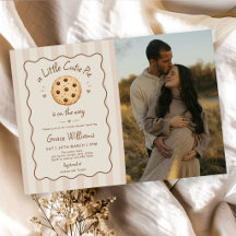 Braune Streifen Little Cutie Pie Babyparty-Foto