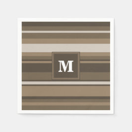 Braune Streifen Serviette