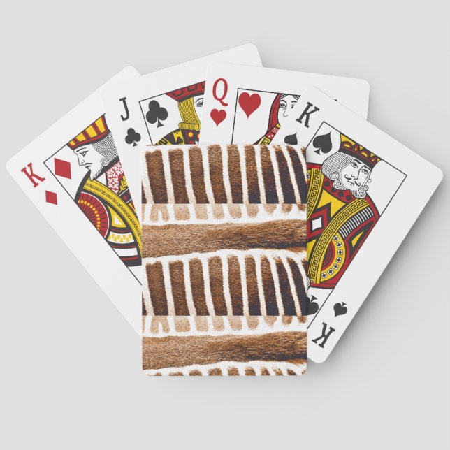 Braune Streifen_ Spielkarten (Rückseite)