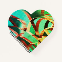 Braune Streifen über rustikales Grün und Aquamarin