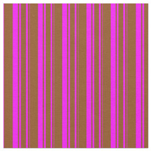 Braune Streifen und Fuchsia Stoff