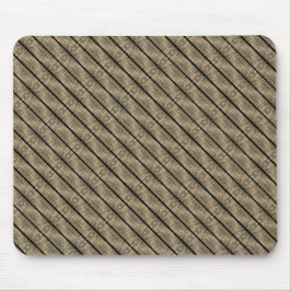 Braune Streifen und Trennstreifen, schwarz oder Sc Mousepad