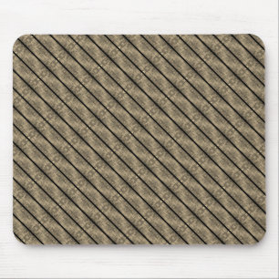 Braune Streifen und Trennstreifen, schwarz oder Sc Mousepad