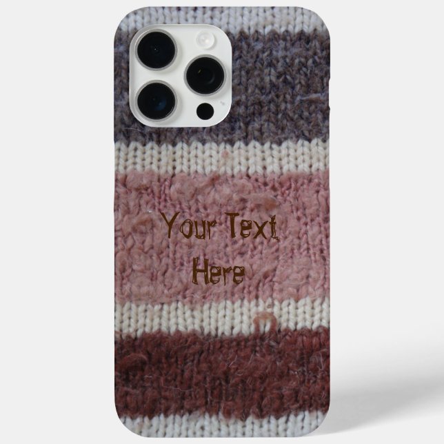 braune Stripteppiche Vintages Design Case-Mate iPhone Hülle (Rückseite)