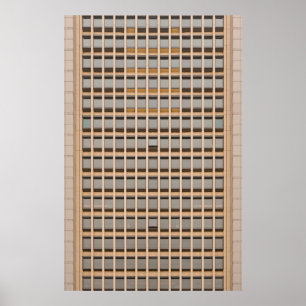 Braune Tapete Poster