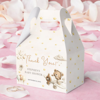 Braune Teddybär-Flugzeug-Geschenkbox Geschenkschachtel