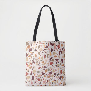 Braune Terrazzo: Vintages, trendiges Muster.