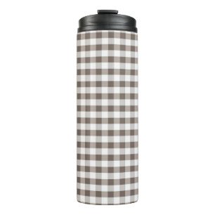 Braune Tischdecke Muster Thermosbecher
