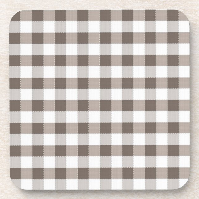 Braune Tischdecke Muster Untersetzer (Vorderseite)