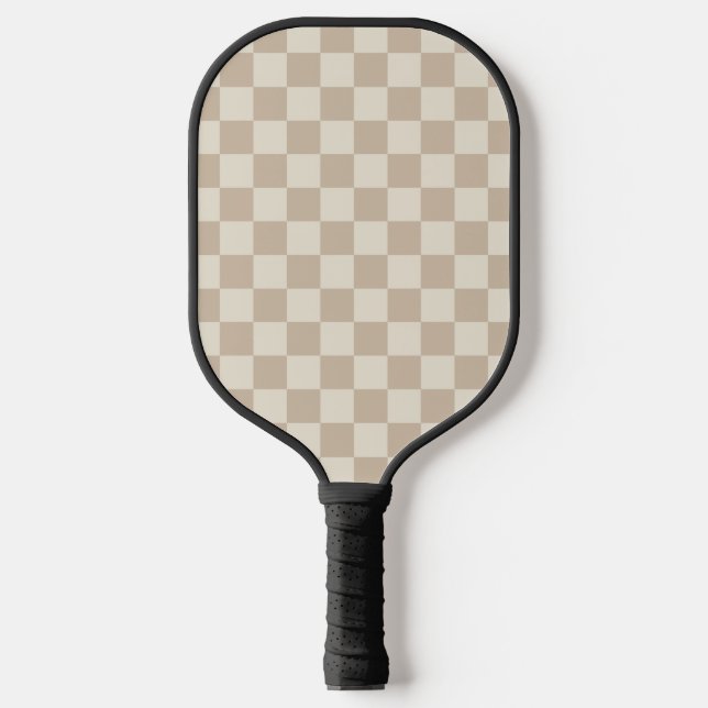 Braune und beige Karton Pickleball Schläger (Vorderseite)