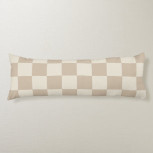 Braune und beige Karton Seitenschläferkissen