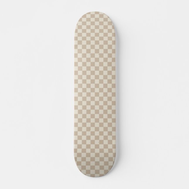 Braune und beige Karton Skateboard (Vorne)