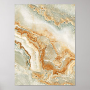 Braune und beige Steinstruktur Poster