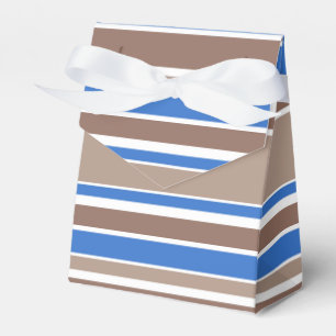 Braune und blaue Streifen Geschenkschachtel