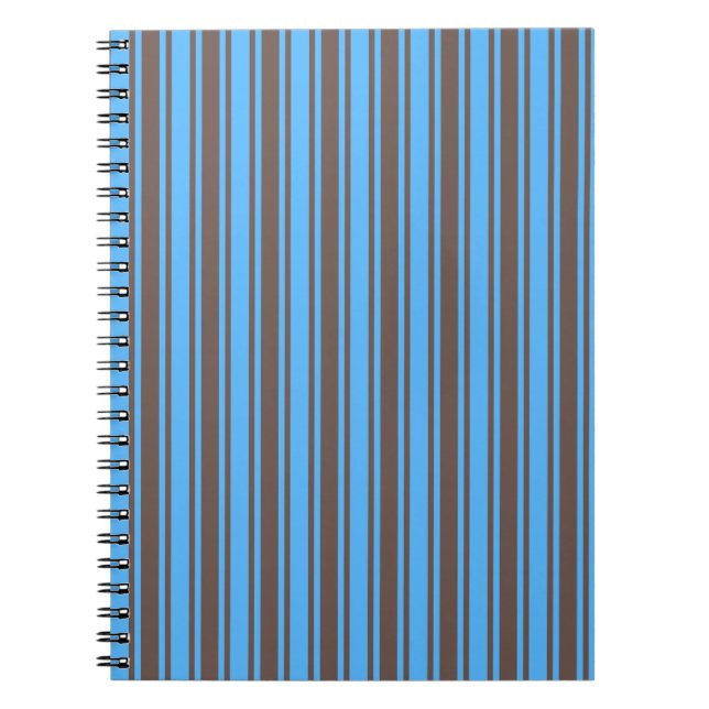 Braune und blaue Süßigkeiten Notizblock (Vorderseite)