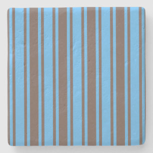 Braune und blaue Süßigkeiten Steinuntersetzer