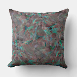 Braune und Cyanflecken auf unfertigen Wandputz Kissen