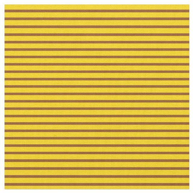 Braune und gelbe farbige Linien Stoff (Nahaufnahme)