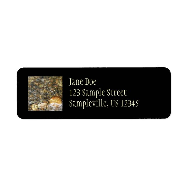 Braune und graue, natürliche Abstrakte Kies (Vorne)