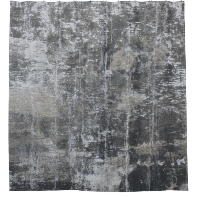 Braune und graue Tafel Duschvorhang (Vorderseite)