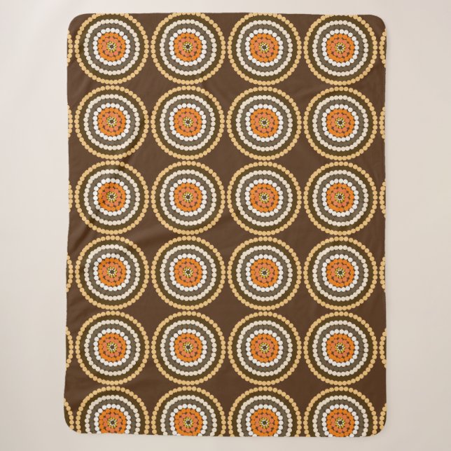 Braune und orangefarbene Spottenflächen, Sherpadecke (Vorderseite)