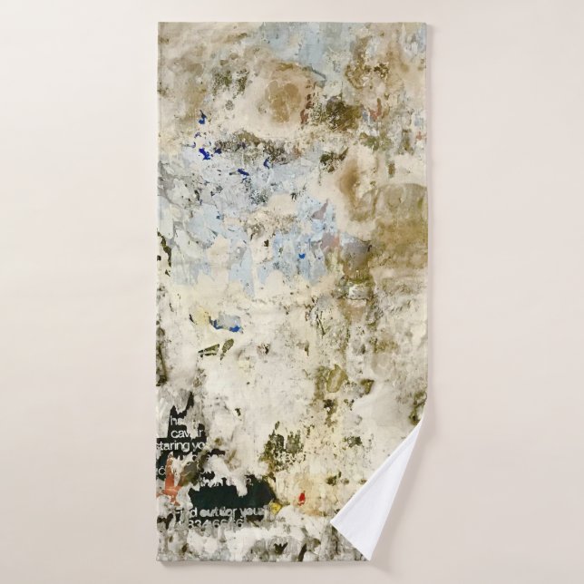 Braune und rote Tapete Badehandtuch (Badehandtuch)