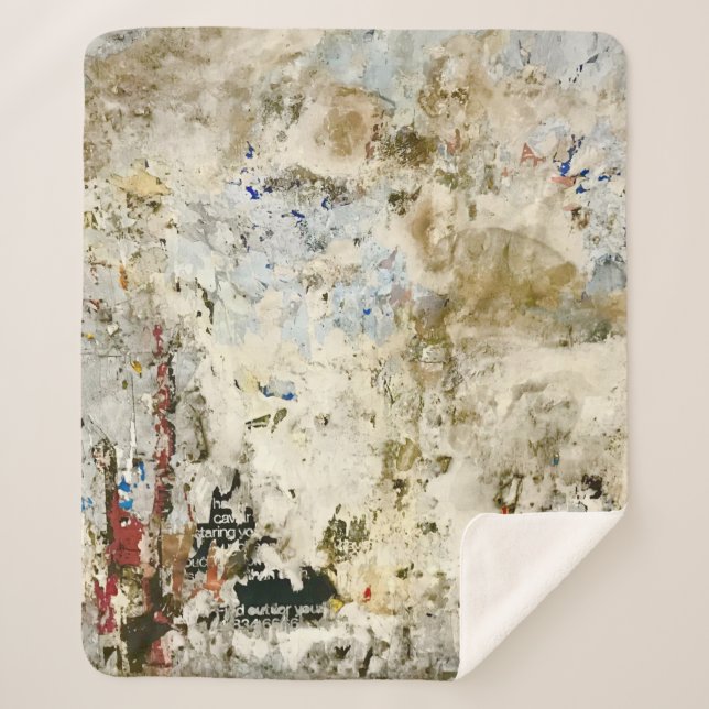 Braune und rote Tapete Sherpadecke (Vorderseite)