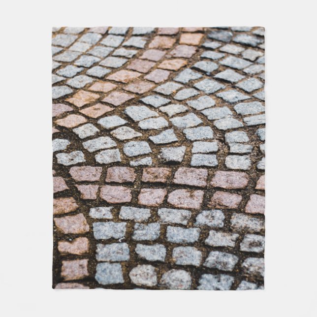 Braune und rote Ziegel Fleecedecke (Vorderseite)