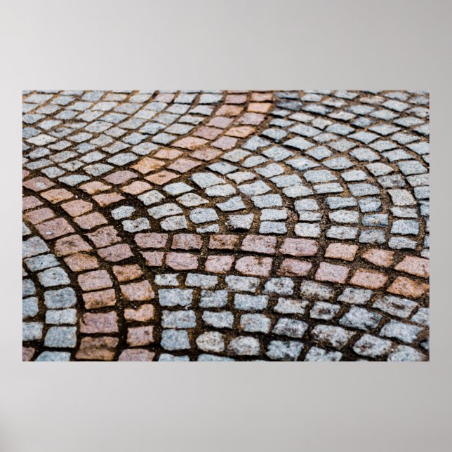 Braune und rote Ziegel Poster (Vorne)