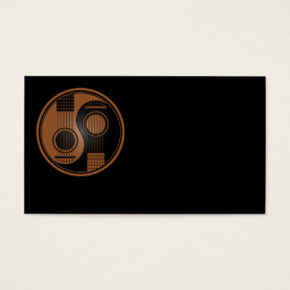 Braune und schwarze Acoustic Gitarren Yin Yang