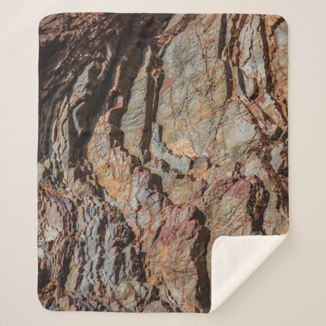 Braune und schwarze Felsformation Sherpadecke (Vorderseite)