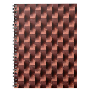 Braune und schwarze Holzpappe Notizblock
