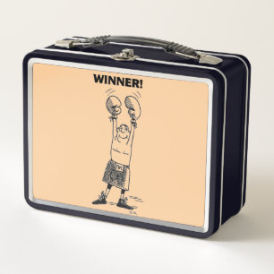 Bräune und schwarze Lunchbox