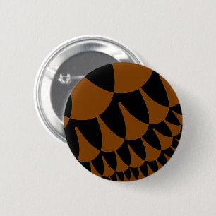 Braune und schwarze Schuppen Button