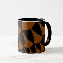 Braune und schwarze Schuppen Tasse