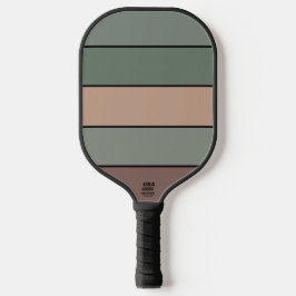 Braune und schwarze Streifen auf Aquarellpapier Pickleball Schläger