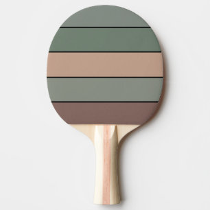 Braune und schwarze Streifen auf Aquarellpapier Tischtennis Schläger