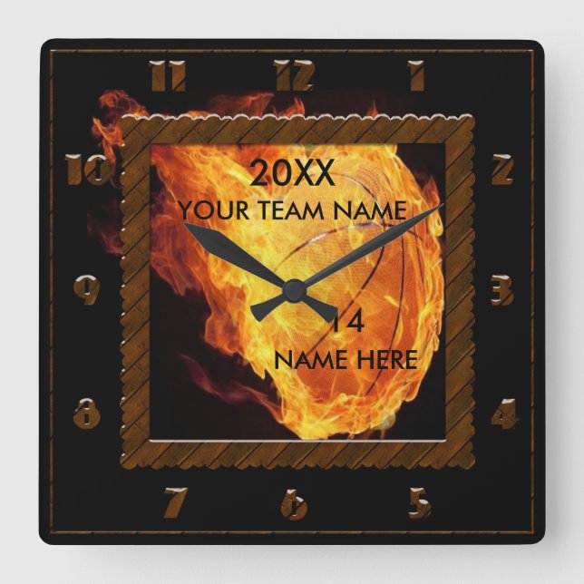 Braune und schwarze Uhr des Basketballs mit (Vorderseite)