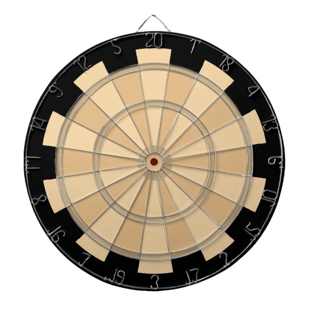 Braune und Tan Combo 2 Regulation Dart Board Dartscheibe (vorne)