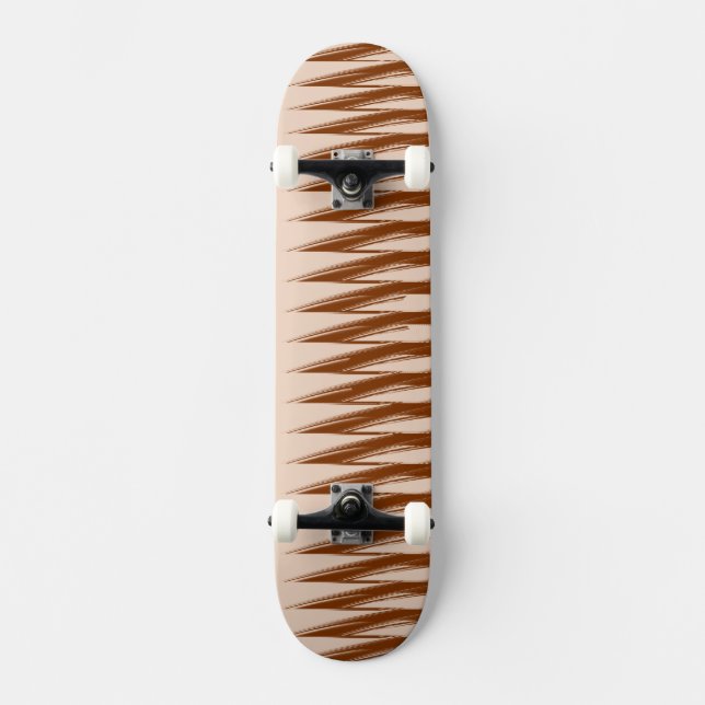 Braune und Tan-Design Skateboard (Vorderseite)