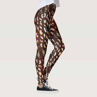 Braune und weiße Farbtöne - Reeve Fasan Leggings
