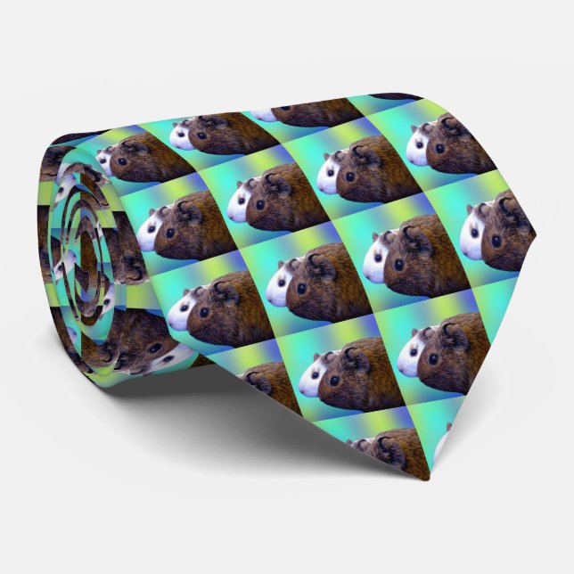 Braune und weiße Guinea Schweine, Nackenbinden Krawatte (Gerollt)