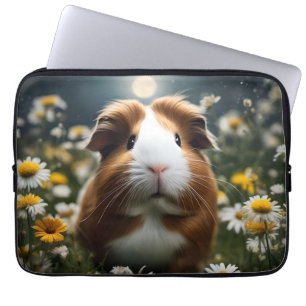 Braune und weiße Guinea Schweinemond und Milchprod Laptopschutzhülle