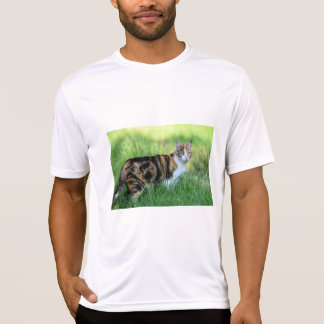 Braune und weiße Katze T-Shirt