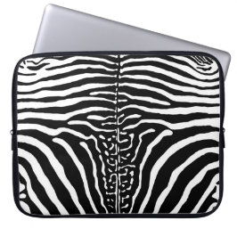 Braune und weiße Zebra Laptopschutzhülle