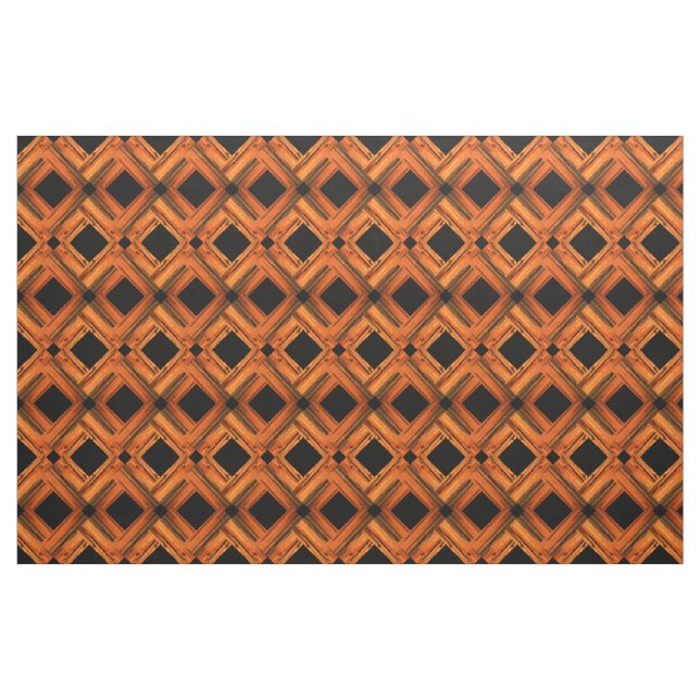 braune, verwitterte schwarze Karo Stoff (Yard (91,4 cm))
