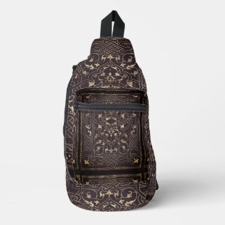 Braune Vintage-Schultertasche Crossbody Bag