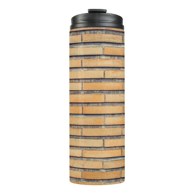 Braune Wandverkleidung Thermosbecher (Vorderseite)