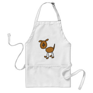 Braune Welpen-Hunde T-Shirts und Geschenke Schürze